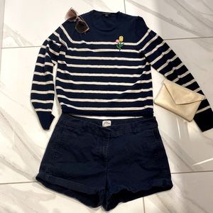Jcrew navy chino shorts